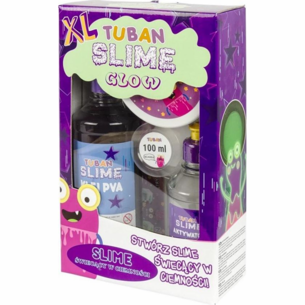 Plastová hmota Super slizová sada - Glow in the dark XL