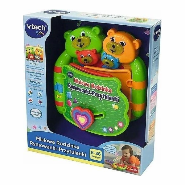 Interaktivní knížka Medvídek Rodzinka Říkadla - Mazlivá