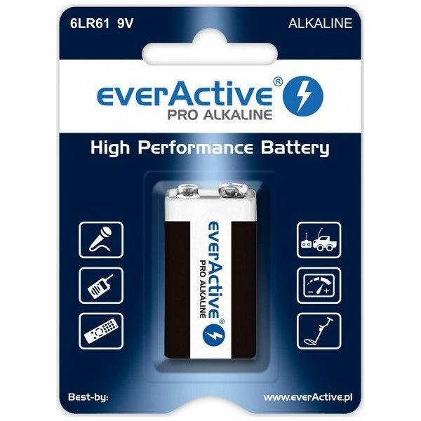 everActive BATERIE everActive Pro Alkaline 6LR61 1ks BLISTER