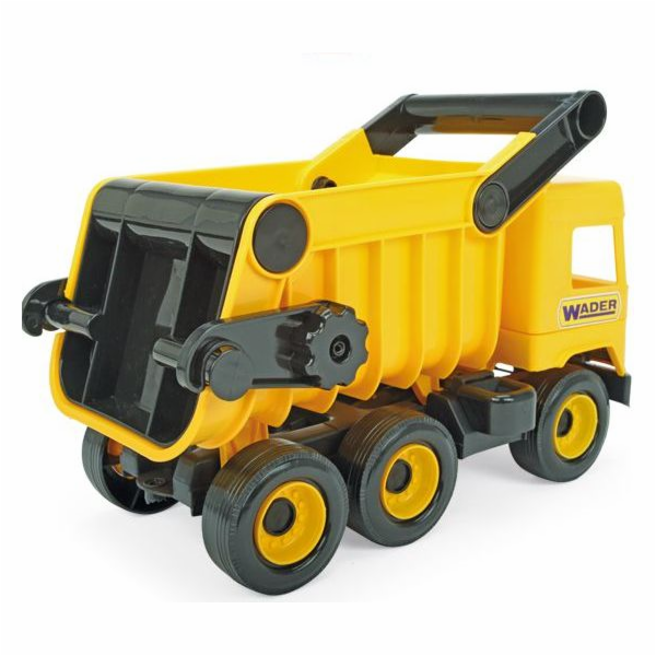 Žlutý sklápěč 38 cm Middle Truck v krabici