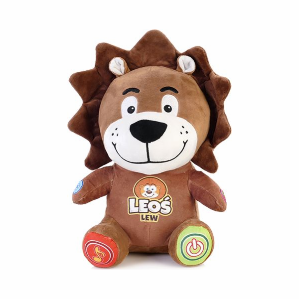 Maskot Leo Leos E-Edu hnědý