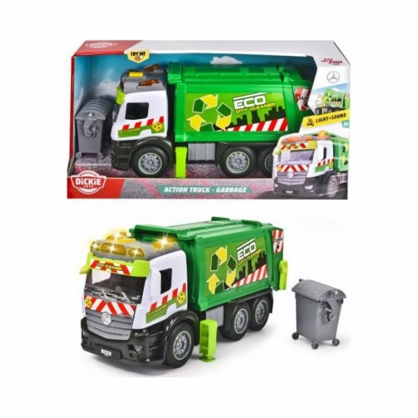 Dickie CITY vozidlo Mercedes 26 cm popelářský vůz