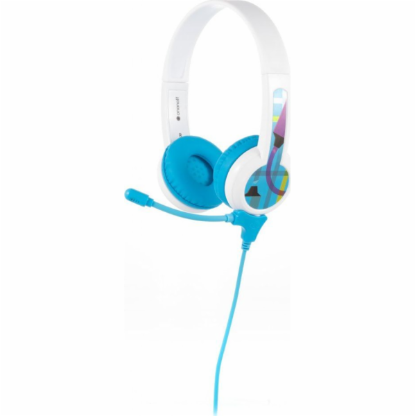 Drátová sluchátka pro děti BuddyPhones School+ (modrá)