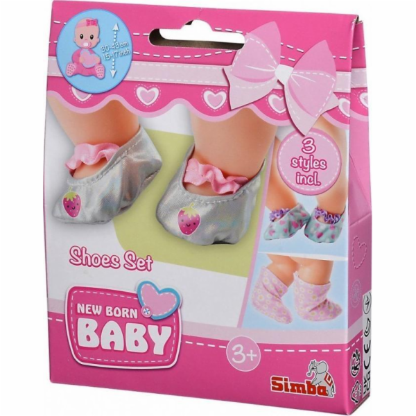 Simba NBB Sada botiček pro panenky (3 páry) Simba