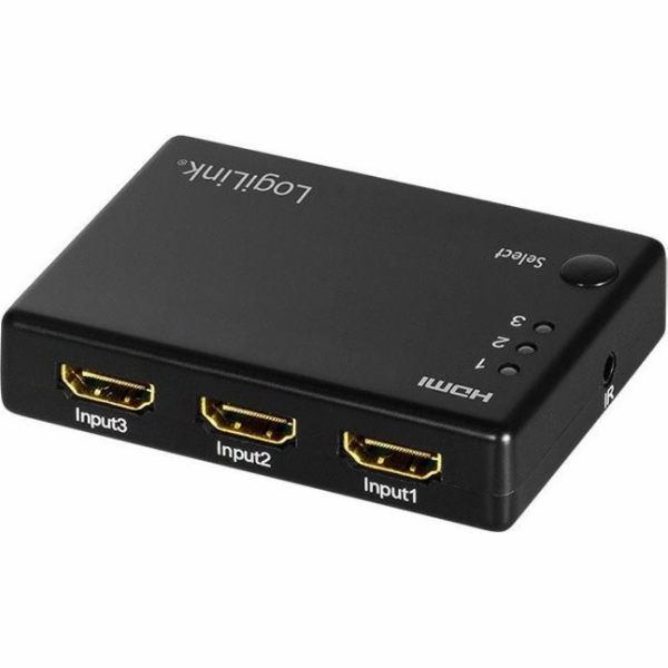 Přepínač logilink logiLink Switch HDMI 3x1-Port, 1080p/60...
