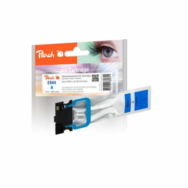 PEACH kompatibilní cartridge Epson T9442, No 944, cyan, 3...