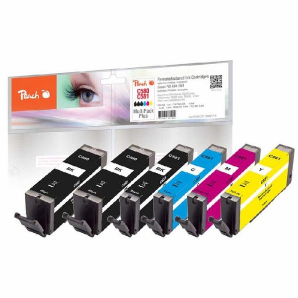 PEACH kompatibilní cartridge Canon PGI-580/CLI-581, Multi...