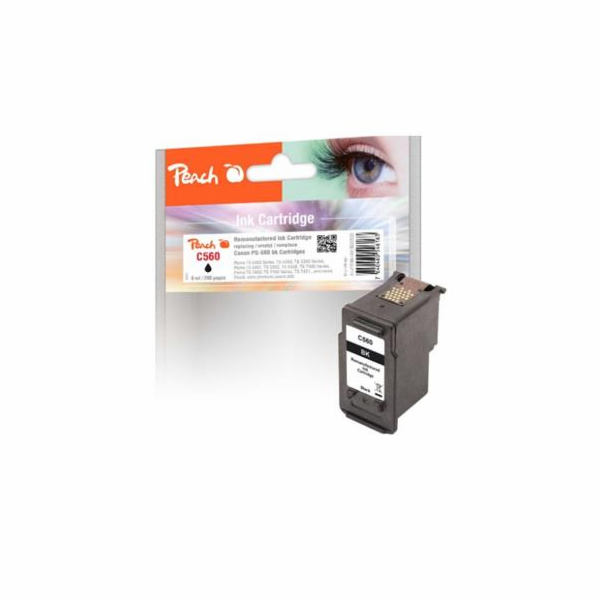 PEACH kompatibilní cartridge Canon PG-560, Black, 8 ml