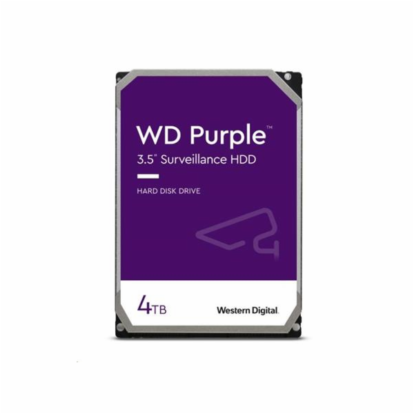 WD HDD Purple 3.5" 4TB - 5400rpm/SATA-III/256MB