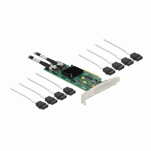 Delock Karta PCI Express x8 SATA se 8 porty s přípojným k...