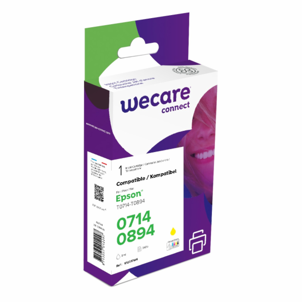 WECARE ARMOR ink kompatibilní s EPSON C13T07144012,žlutá/...