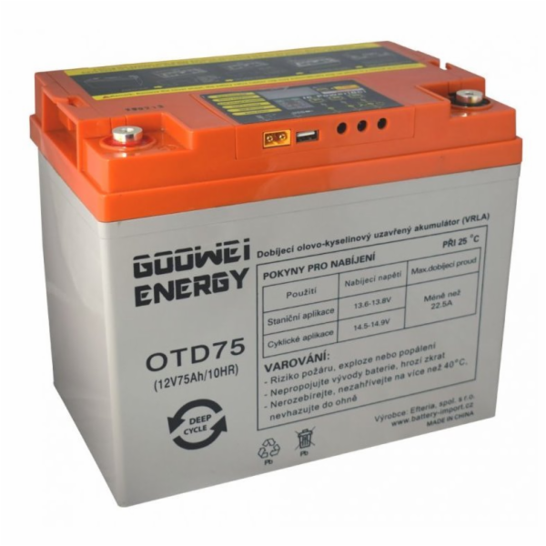 GOOWEI ENERGY DEEP CYCLE (GEL) baterie GOOWEI ENERGY OTD7...