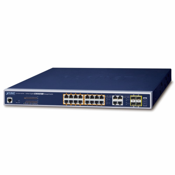 Planet GS-4210-16UP4C L2 switch, 20x1Gb, 4x1Gb SFP, 16x P...