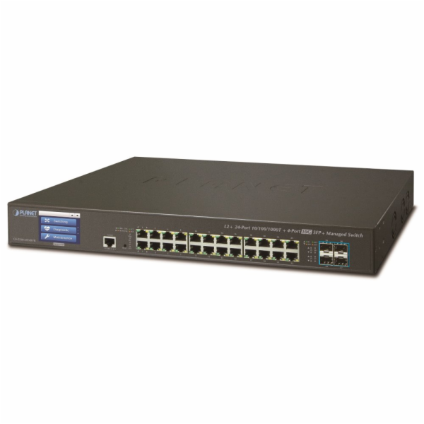 Planet GS-5220-24T4XV, L3 switch 24x1Gb, 4x10Gb SFP+