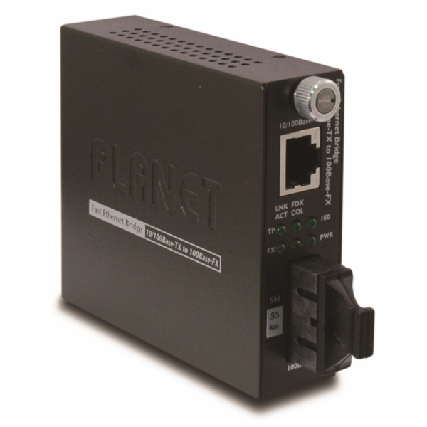 Planet FST-802S50 konvertor smart, 10/100Base-TX/FX SC, 5...