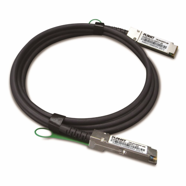 Planet CB-DAQSFP-0.5M, QSFP+ metalický spojovací kabel, 4...