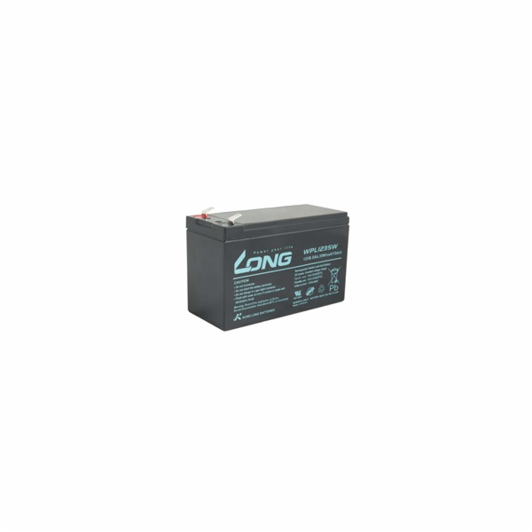 LONG baterie 12V 8,5Ah F2 HighRate LongLife 9 let (WPL1235W)