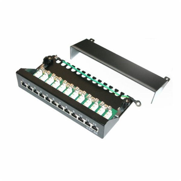 XtendLan Patch panel 10", 1U / 12 portů, CAT5e, STP, LSA,...
