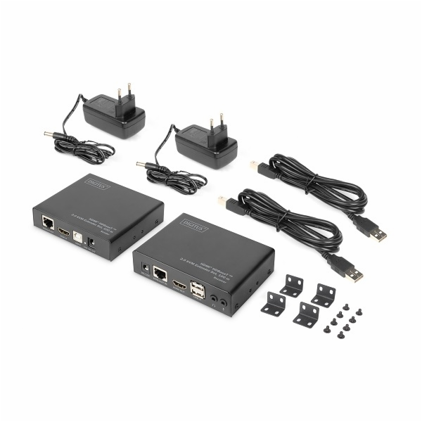DIGITUS HDMI HDBaseT 2.0 KVM Extender Set, 100 m