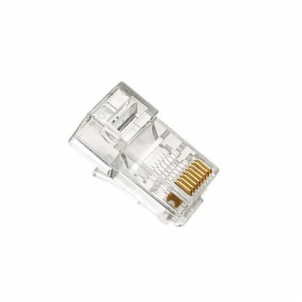 XtendLan Konektor UTP RJ45 CAT5e, drát, kulatý, baleno po...