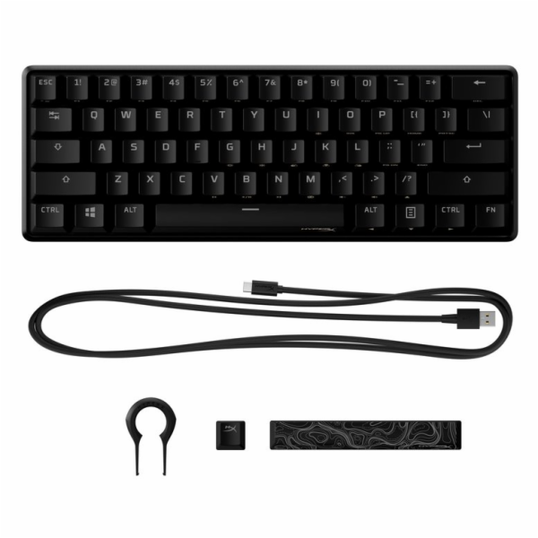 HyperX 60 Alloy Origins AQU Gaming Keyboard-US - Klávesnice