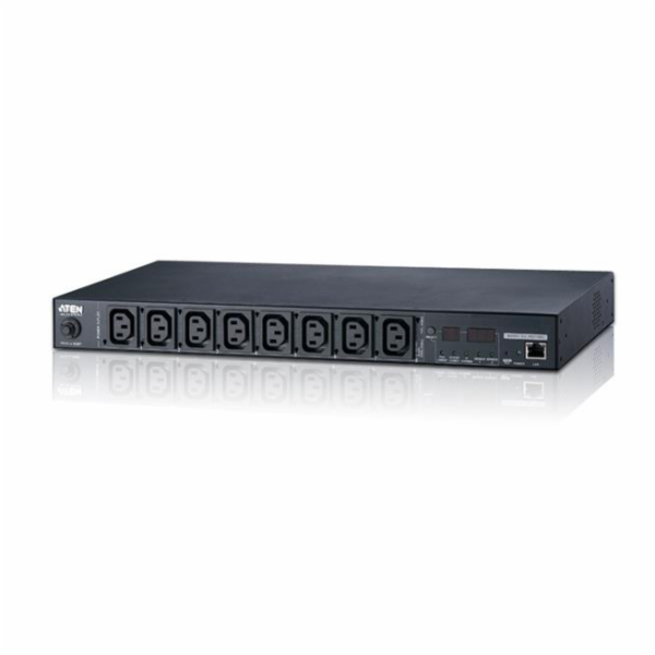 Aten PE5108 15A/10A 8 výstupů 1U s měřením eco PDU Vstup ...