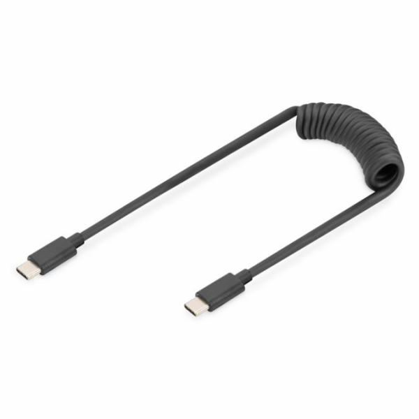 DIGITUS Kabel USB typu C na USB typ C Pružinový TPU USB 2...