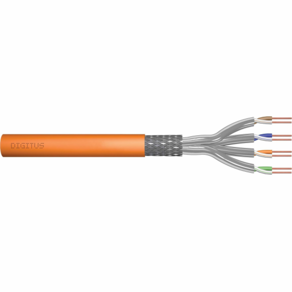 Cat 7 instalační ICT kabel, S / FTP, Dca, pevný, AWG 23/1...