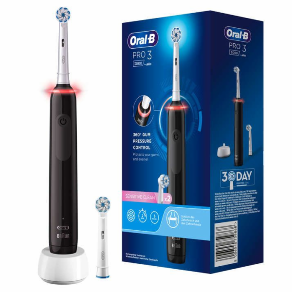Oral-B PRO 3 3000 Sensitive Clean    Black   JAS22