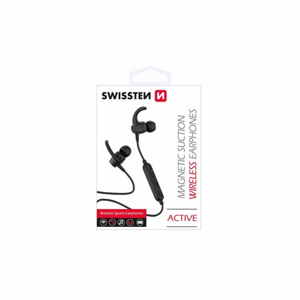 Swissten Sluchátka Bluetooth Active Černé