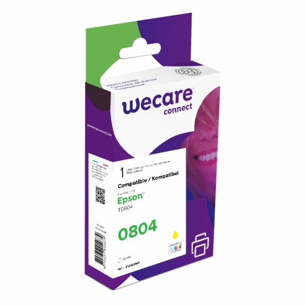 WECARE ARMOR ink kompatibilní s EPSON C13T08044011,žlutá/...
