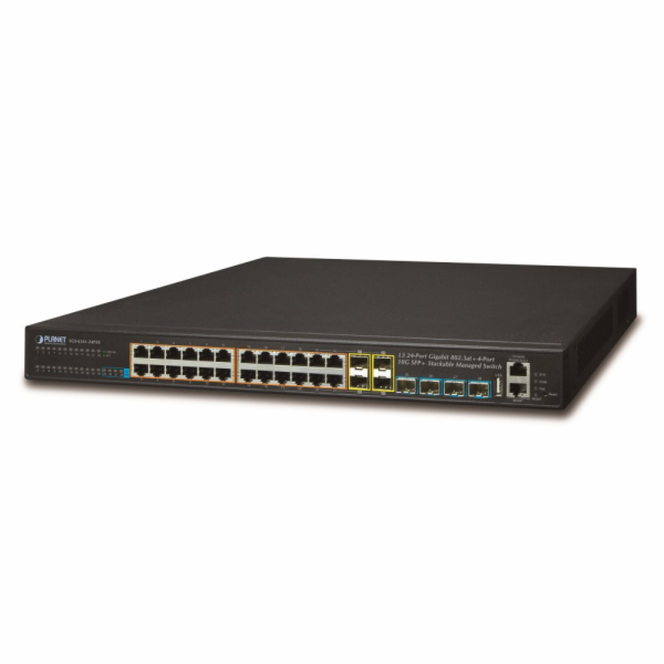 Planet SGS-6341-24P4X L3 switch, 24x1Gb, 4x1Gb SFP, 4x10G...