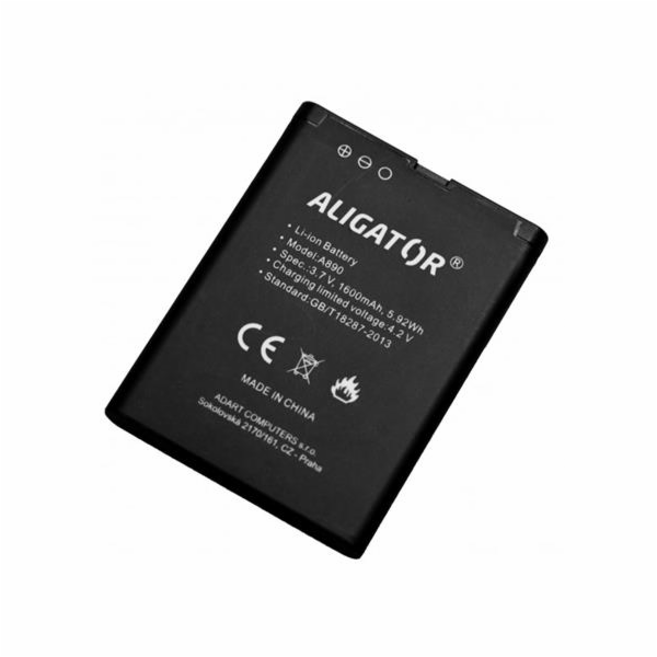 Aligator baterie pro A890, A900, Li-Ion 1600 mAh, originální