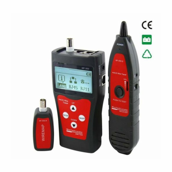 W-Star Tester UTP a BNC kabelů WSNF300, rozbliká port, zo...