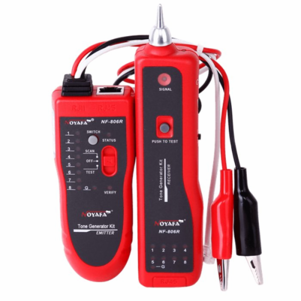 W-Star Tester síťových kabelů WSNF806R, RJ45, RJ11, vyhle...