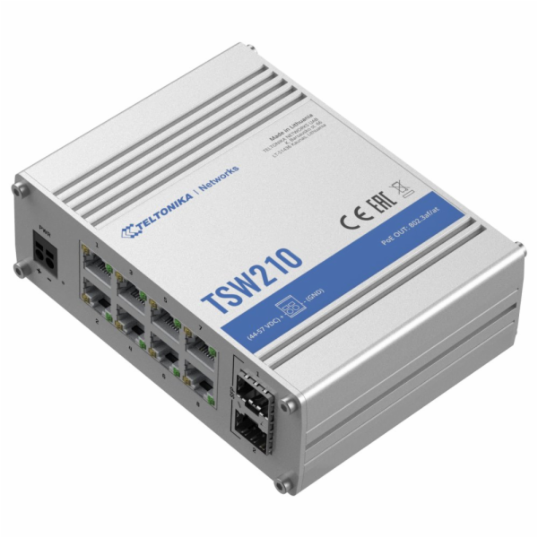Teltonika INDUSTRIAL ETHERNET+SFP SWITCH- TSW210