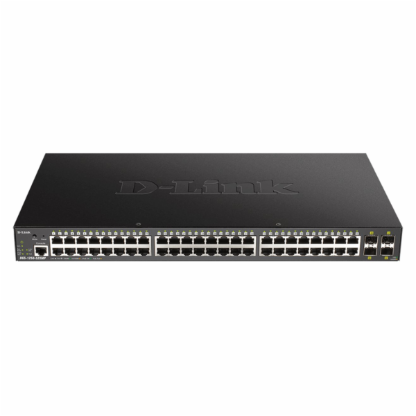 D-Link DGS-1250-52XMP 52-Port Gigabit Smart PoE Switch, 4...