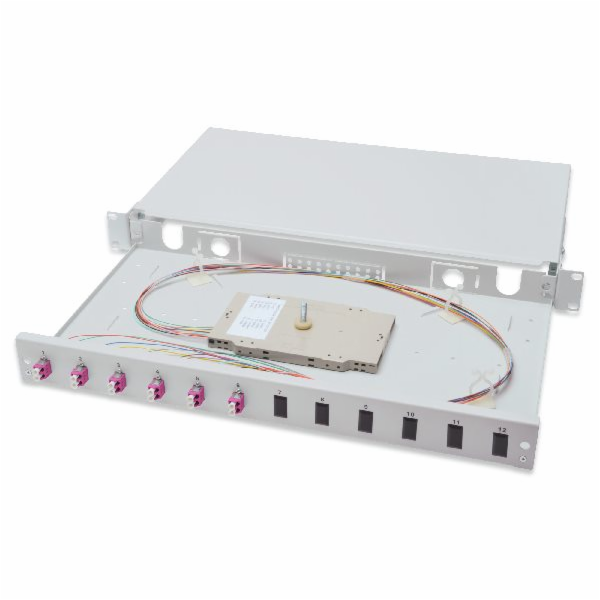 Digitus Fiber Optic Sliding Splice Box, 1U, Equipped 6x L...