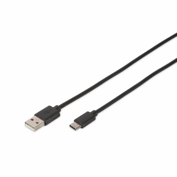 Digitus USB Type-C connection cable, type C to A M/M, 1.8...