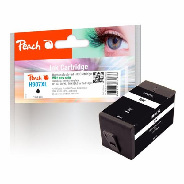 PEACH kompatibilní cartridge HP No. 907XL, černá, T6M19AE