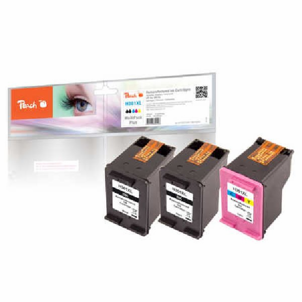 PEACH kompatibilní cartridge HP No 301XL MultiPack Plus, ...