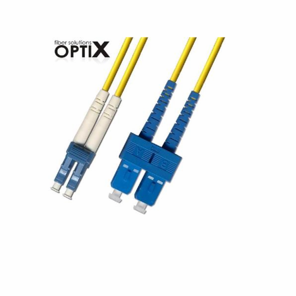 OPTIX LC-SC patch cord 09/125 10m duplex G657A 1,8mm