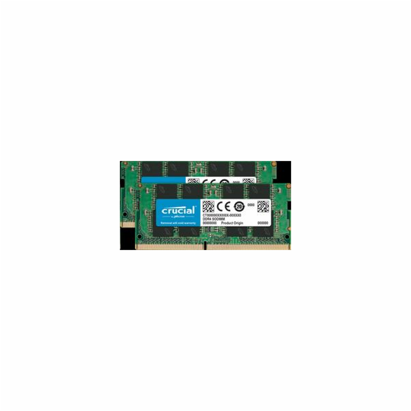 Crucial - DDR4 - sada - 16 GB: 2 x 8 GB - SO-DIMM 260-pin...