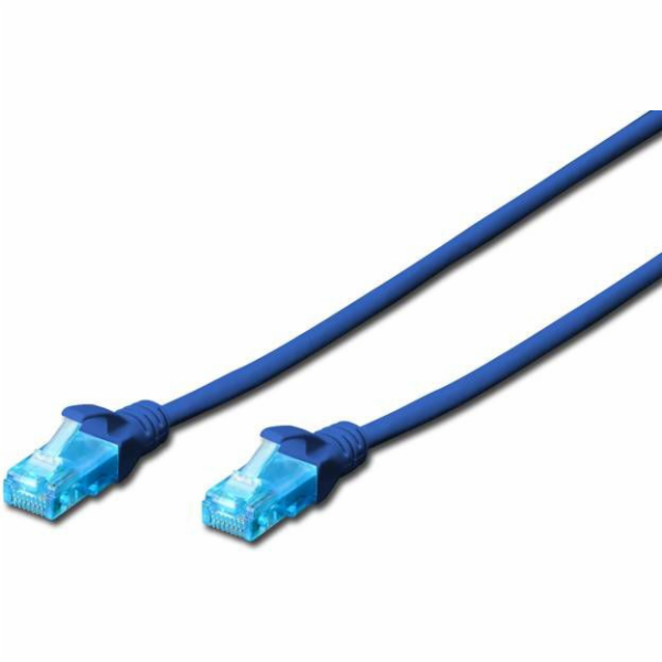 Propojovací kabel RJ45 / RJ45 U / UTP kat.5e 0,25m AWG 26...