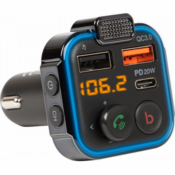 Bluetooth 5.1+Qc3.0 FM vysílač