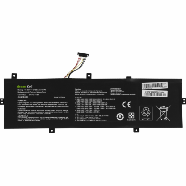 Zelená baterie Green Cell C31N1620 pro Asus ZenBook UX430...