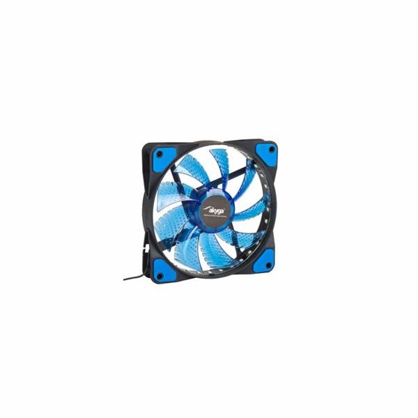 Akyga ventilátor 120mm MOLEX 33 LED modrá dioda 