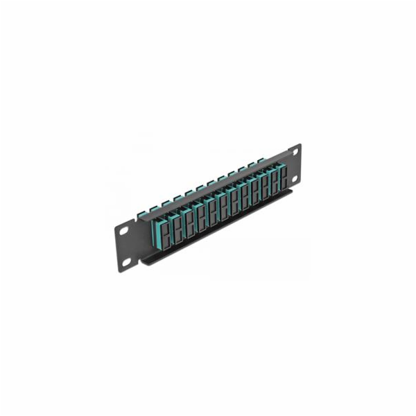 Delock 10" patch panel pro optická vlákna, 12 portů, SC D...