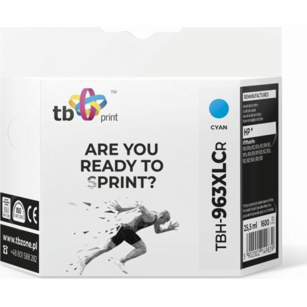 Ink. kazeta TB kompat. s HP OfficeJet Pro 9020 963XL, CY ...