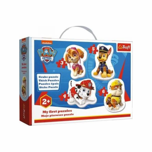 Trefl 36087 Baby Paw Patrol 3,4,5,6 dílků